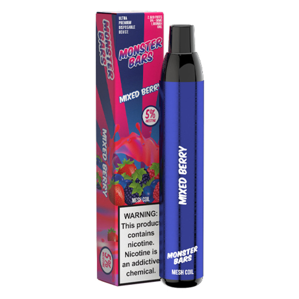 Monster Bar 3500 Mixed Berry Flavor - Disposable Vape