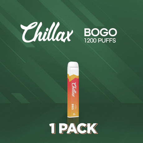 Chillax Disposable Vape Device - 1 Pack + Get 1 Free